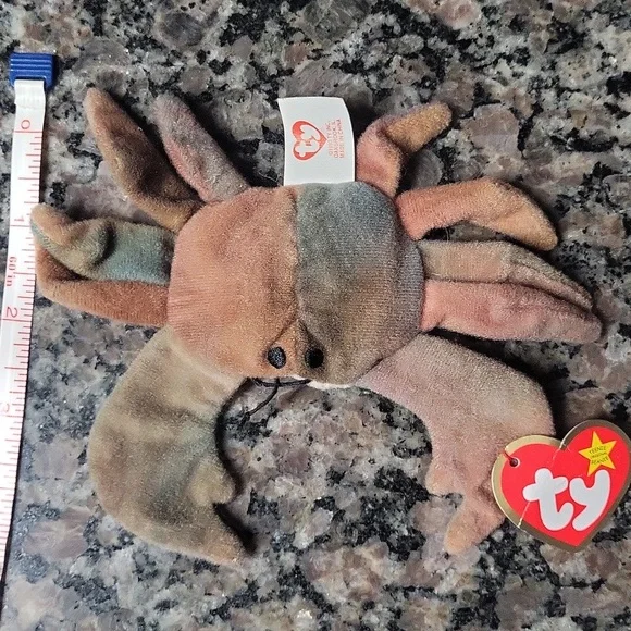 TY Beanie Babies Claude the Crab Plush Toy NWT vintage